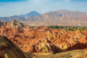 Rainbow mountains Zhangye Danxia National Geological Park, Zhangye - China