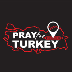 RAY FOR turkey earthquake 2023 VECTOR ILLUSTRATION