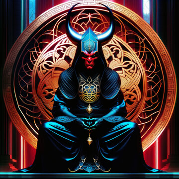 Meditating a demon. Generative AI