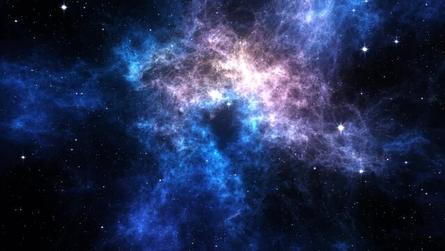 Space Nebula Tunnel Background