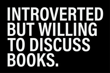 Introverted But Willing to Success Books T-Shirt Design