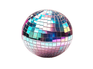 Obraz premium 3d holographic disco ball PNG / Transparent