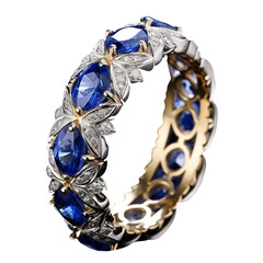Blue Ruby Ring png Blue stone ring png Diamond Ring png transparent background