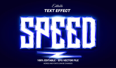 Naklejka na ściany i meble speed editable text effect