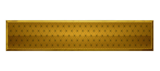 高級感のある麻の葉模様の金色バナー