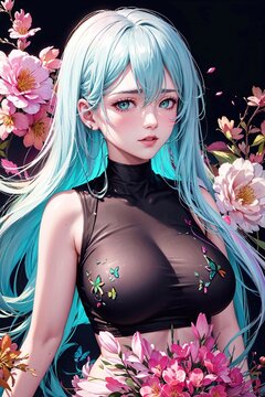 sexy anime girl, girl artistic design, japanese anime girl, sexy girl artistic design, ecchi anime