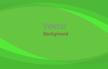 Green abstract Vector design with curved pattern. Green background for template