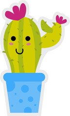 Cute Cactus Sticker