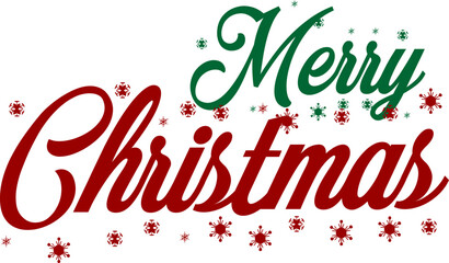 Merry Christmas Typhographic