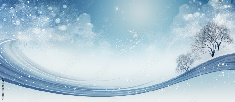 Poster the background of this christmas design is an abstract pattern with a textural winter element creati
