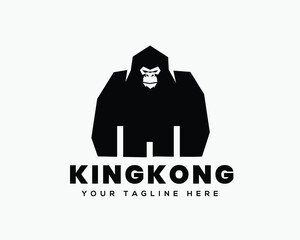 simple abstract king kong gorilla art logo design template illustration inspiration © ShiipArts