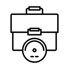 Business performance performance business icon with black outline style. performance, business, management, strategy, success, growth, development. Vector Illustration