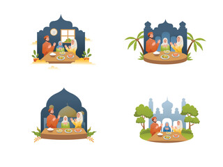 Mini Set of Sahoor and Break Fasting Family | Ramadan Set