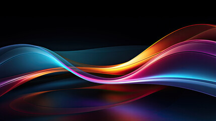 Symmetrical simplicity of Flowing Wave Lines crisscrossing each other in a system of dark background punctuated by white light