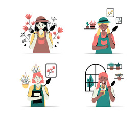 Mini Package of Girl Holding Shovel | Girl's Daily Activity