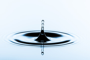 Liquid Alchemy: A magical transformation as a droplet merges with the