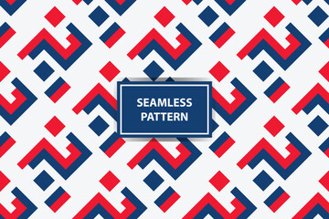 american seamless pattern. Seamless USA flag print for wrapping paper, sport textile, clothes. Red, blue and white grunge ornament.