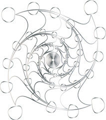 Abstract vector decorative element for decorating websites, presentations, as a print.