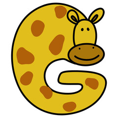 coloring alphabet for kids G