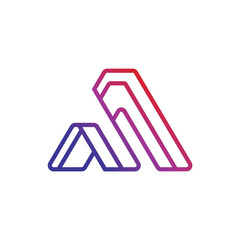 Monogram design vector logo. Monogram initial letter mark A logo design. Monogram design vector logo. Monogram initial letter mark A logo design simple A monogram