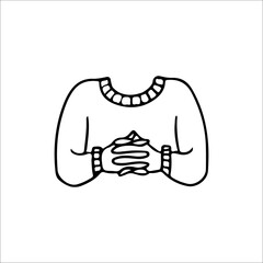 vector illustration of sweater clothing