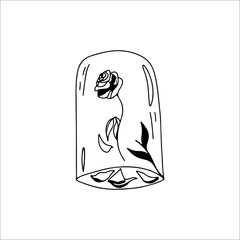 vector illustration of decorative roses