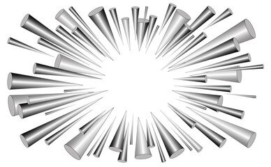 集中線、放射線のイラスト背景