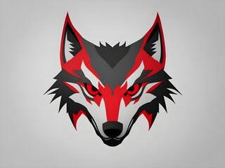Fototapeta premium wolf tribal tattoo Generated Ai 