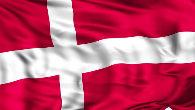 Denmark Waving Flag Background