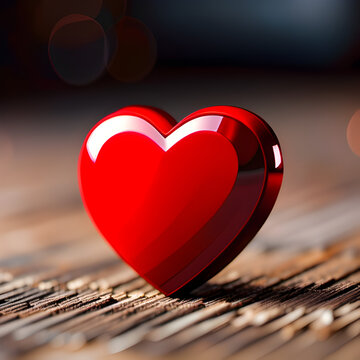 red heart love photo 