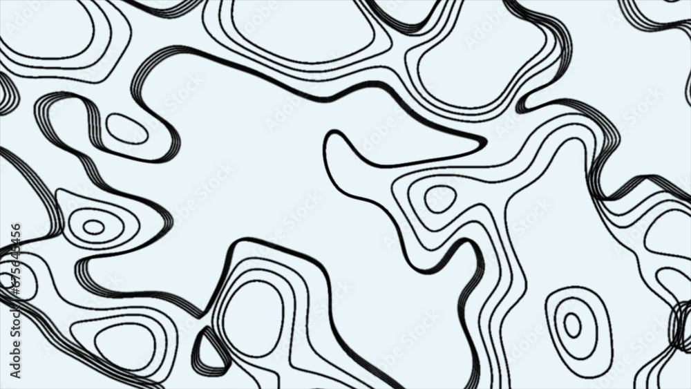 Poster abstract terrain map background. abstract animated outline topographic contour map. topographic terr