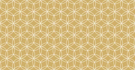 Foto op Plexiglas Seamless gold oriental pattern. Islamic background. Arabic linear texture. Vector illustration. © Rodin Anton