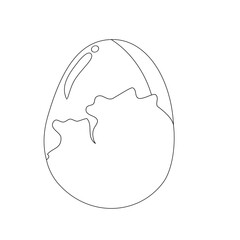 Egg line illustration