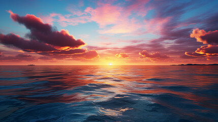 Vibrant Water Sunset