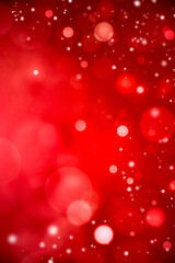 red blurred background with bokeh
