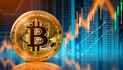 ビットコイン　BitCoin　イラスト背景