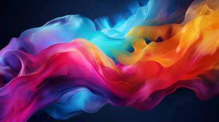 A colorful smoke image with a black background