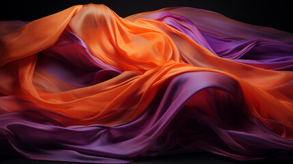 Obraz premium Orange and purple glass with a purple background