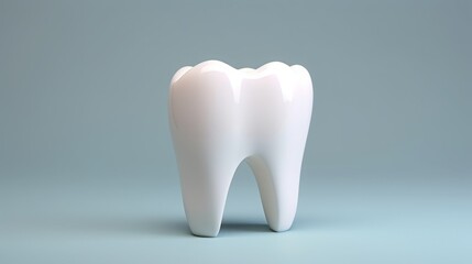 single tooth, white, solid background
