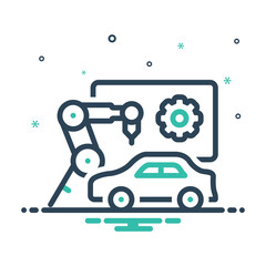 Mix icon for manufactured 