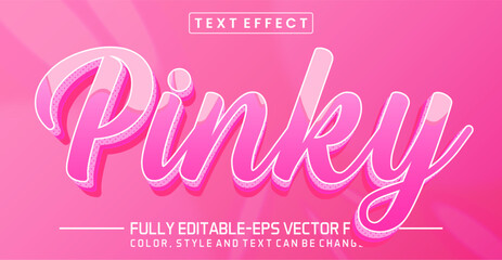 Pinky pink font Text effect editable