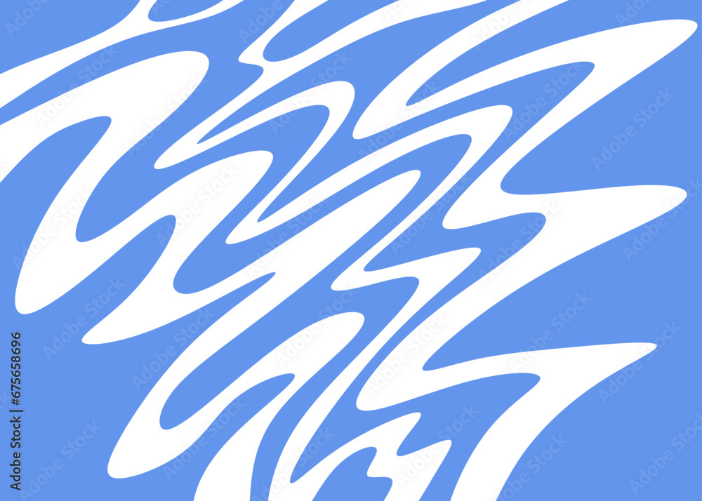 Poster simple background with wavy lines pattern