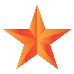 Achievement Vector Star. Yellow Sign. Golden Decoration Symbol. 3d Shine Icon Isolated On White Background.