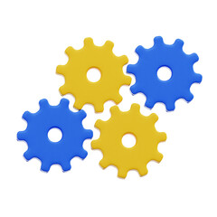 3D rendering Service Icon Object