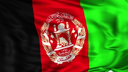 Afghanistan Waving Flag Background