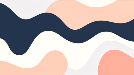 Abstract background with waves and dots.