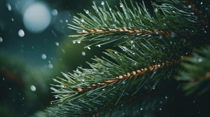 Fototapeta na wymiar Macro Christmas tree
