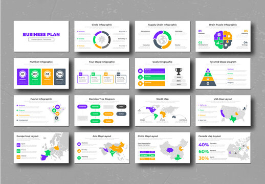 Business Plan Presentation Template Layout