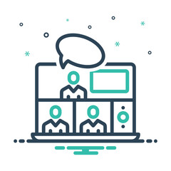 Mix icon for webinar chat 