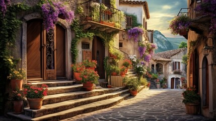 Fototapeta na wymiar art beautiful old town of Provence